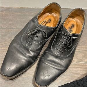 Elegant Black Leather Men's Dress Shoes